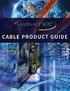 TABLE Of CONTENTS JACKET COLOR OPTIONS TABLE OF CONTENTS COMPANY INFORMATION CATEGORY 5E CABLES CATEGORY 6 CABLES CATEGORY 6A CABLES