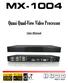 MX Quasi Quad-View Video Processor. User Manual. Made in Taiwan