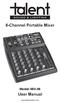 6-Channel Portable Mixer