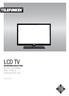LCD TV BEDIENUNGSANLEITUNG INSTRUCTION MANUAL MODE D EMPLOI ISTRUZIONI PER L USO A22F232A