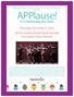 Appalachian State University s Office of Arts and Cultural Programs presents. APPlause! K-12 Performing Arts Series. Thursday, November 3, 2016