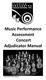 Music Performance Assessment Concert Adjudicator Manual