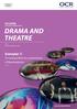 Exemplar 7: AS LEVEL Exemplar Candidate Work DRAMA AND THEATRE. AS Level portfolio for a performance of Metamorphosis.