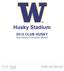 Husky Stadium CLUB HUSKY Seat Selection Instruction Manual