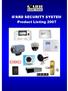 G ARD SECURITY SYSTEM Product Listing 2007