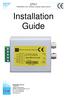 Installation Guide. CTI/1 RS422/BBV Coax Telemetry Interface Single Channel