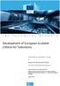 Development of European Ecolabel Criteria for Televisions
