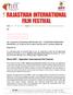 About RIFF Rajasthan International Film Festival