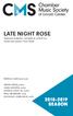 LATE NIGHT ROSE SEASON. PATRICK CASTILLO, host