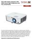 The ViewSonic PG603X projector features XGA resolution and a brightness output of 3600 ANSI Lumens for projecting clear, detailed images in brightly