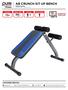 AB CRUNCH SIT UP BENCH MODEL# 8642AB PRODUCT MANUAL - VERSION