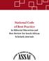 National Code of Best Practice. in Editorial Discretion and Peer Review for South African Scholarly Journals
