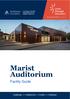 Marist Auditorium. Facility Guide