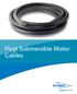 Flygt Submersible Motor Cables