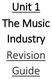Unit 1 The Music Industry Revision Guide