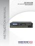 INSTRUCTION MANUAL SB-8802LCM. 8x8 Component HDTV Video (w/o audio) Video Matrix Routing Switcher