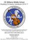 CE Williams Middle School Mustang Orchestra Handbook