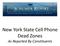 New York State Cell Phone Dead Zones As Reported By Constituents