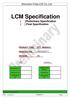 LCM Specification ( )Preliminary Specification ( ) Final Specification