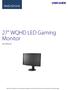 27 WQHD LED Gaming Monitor