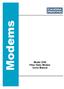 Modems. Model 2240 Fiber Optic Modem Users Manual