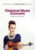 Classical Music Concerts. October 2018 May 2019