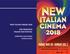 NEW ITALIAN CINEMA 2018 SAN FRANCISCO ITALIAN FILM FESTIVAL CORPORATE AND DONORS OPPORTUNITIES