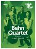 Behn Quartet. Core Funder. Chamber Music New Zealand presents. Behn Quartet. Touring NZ 14 April 1 May 2018