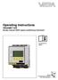 Operating Instructions VEGAMET 625 Double channel HART signal conditioning instrument