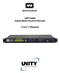 UNITY4600 Digital Media Receiver/Decoder. User s Manual