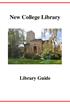 New College Library Library Guide