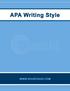 APA Writing Style. SourceAid, LLC
