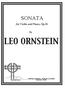 SONATA. for Violin and Piano, Op.26 LEO ORNSTEIN