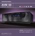 OPERATING MANUAL AVM 50 AVM 20-HD AVM 30-HD. UPDATES:   SOFTWARE VERSION 1.1x