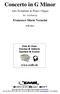 Concerto in G Minor. Alto Trombone & Piano / Organ. Arr.: Ted Barclay. Francesco Maria Veracini EMR 30613