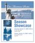 Season Showcase. Saturday, October 17, :00 pm St. John s in the Village Greenwich Village