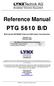Reference Manual PTG 5610 B/D