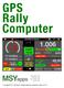 GPS Rally Computer. Copyright 2017 MSYapps. All rights reserved. Manual for version Page 1