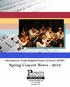 Massachusetts Youth Symphony Project at Powers (MYSP) Spring Concert Notes Belmont, MA