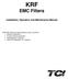 KRF EMC Filters Installation, Operation and Maintenance Manual