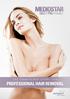 THE UNMATCHED STARS FOR PROFESSIONAL HAIR REMOVAL. Brochure for the U.S.