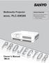 Multimedia Projector. Owner s Manual MODEL PLC-XW300. Network Supported