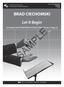 SAMPLE. BRAD CIECHOMSKI Let It Begin. Correlated with TRADITION OF EXCELLENCE Book 2, Page 22 KJOS CONCERT BAND GRADE 2 WB488F $7.