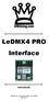 LeDMX4 PRO Interface USER MANUAL