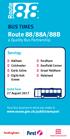 Route 88/88A/88B BUS TIMES. a Quality Bus Partnership. Serving: Aldham Colchester Earls Colne Eight Ash Green