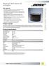 Panaray 802 Series III TECHNICAL DATA SHEET. loudspeaker. Key Features. Product Overview. Technical Specifications