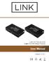 LINK EXT40-4KUHD 4:4:4 HDR HDBaseT Extender. User Manual. Version: V1.0.1