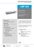 LMP 305. Slimline Probe. Stainless Steel Sensor. accuracy according to IEC 60770: standard: 0.35 % FSO option: 0.25 % FSO.