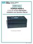 VOPEX-HDS-x 2, 4, 8, or 16 Port HDMI Splitter Installation and Operation Manual