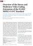 Overview of the Stereo and Multiview Video Coding Extensions of the H.264/ MPEG-4 AVC Standard